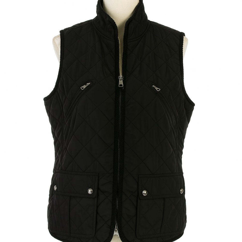Lauren Ralph Lauren Black Quilted Women’s Vest, Size 1X